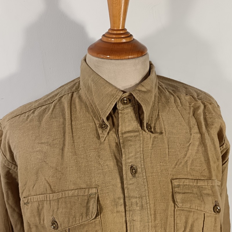 CHEMISE FRANCAISE TROUPE MODELE 1935 REGIMENTEE DU 168 ème RIF REGIMENT D'INFANTERIE DE FORTERESSE CAMPAGNE 1939 1940