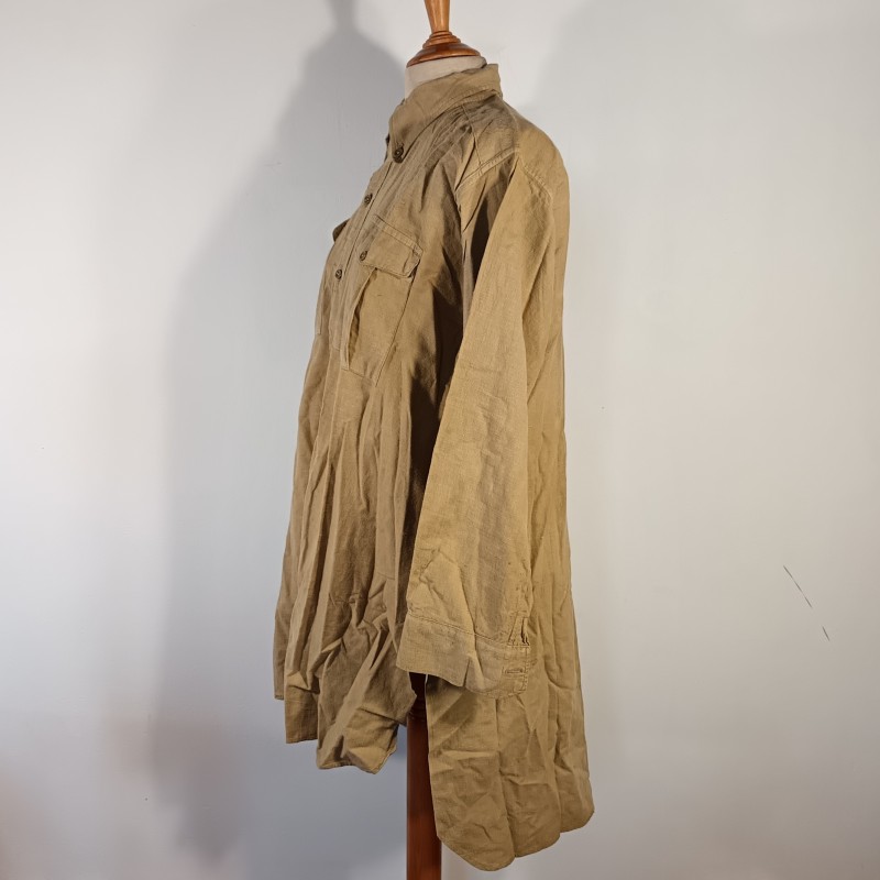 CHEMISE FRANCAISE TROUPE MODELE 1935 REGIMENTEE DU 168 ème RIF REGIMENT D'INFANTERIE DE FORTERESSE CAMPAGNE 1939 1940