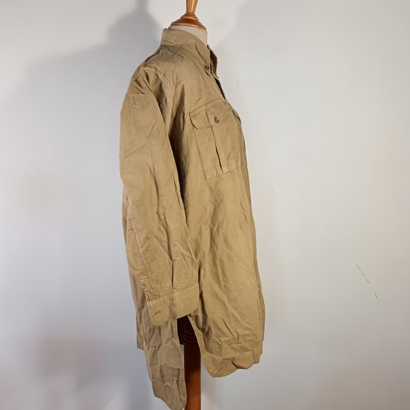 CHEMISE FRANCAISE TROUPE MODELE 1935 REGIMENTEE DU 168 ème RIF REGIMENT D'INFANTERIE DE FORTERESSE CAMPAGNE 1939 1940