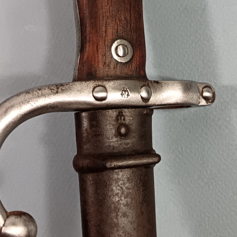BAIONNETTE POUR FUSIL GRAS FRANCAIS MODELE 1874 AVEC ANCRE POUR LES TROUPE DE MARINE OU DE L'INFANTERIE COLONIALE