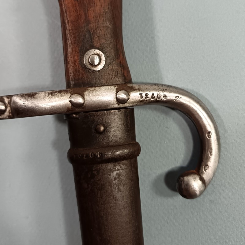 BAIONNETTE POUR FUSIL GRAS FRANCAIS MODELE 1874 AVEC ANCRE POUR LES TROUPE DE MARINE OU DE L'INFANTERIE COLONIALE