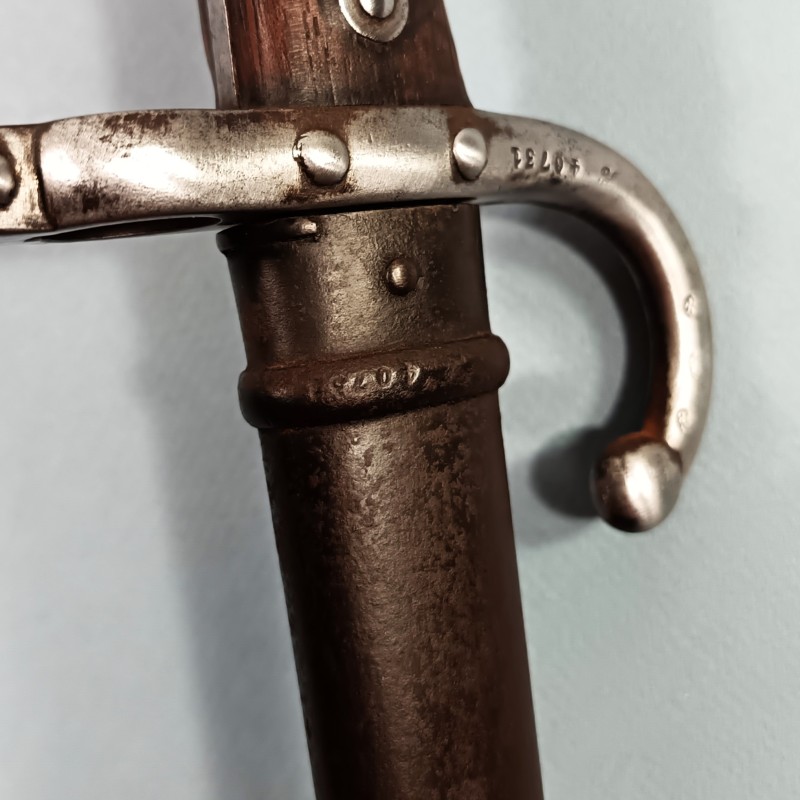 BAIONNETTE POUR FUSIL GRAS FRANCAIS MODELE 1874 AVEC ANCRE POUR LES TROUPE DE MARINE OU DE L'INFANTERIE COLONIALE