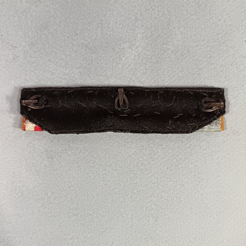 BARRETTE DE RAPPEL D'UN PLACARD DE 6 MEDAILLES D'UN ANCIEN COMBATTANT DE LA GUERRE 1939 1945 LIBERATION INDO ALGERIE