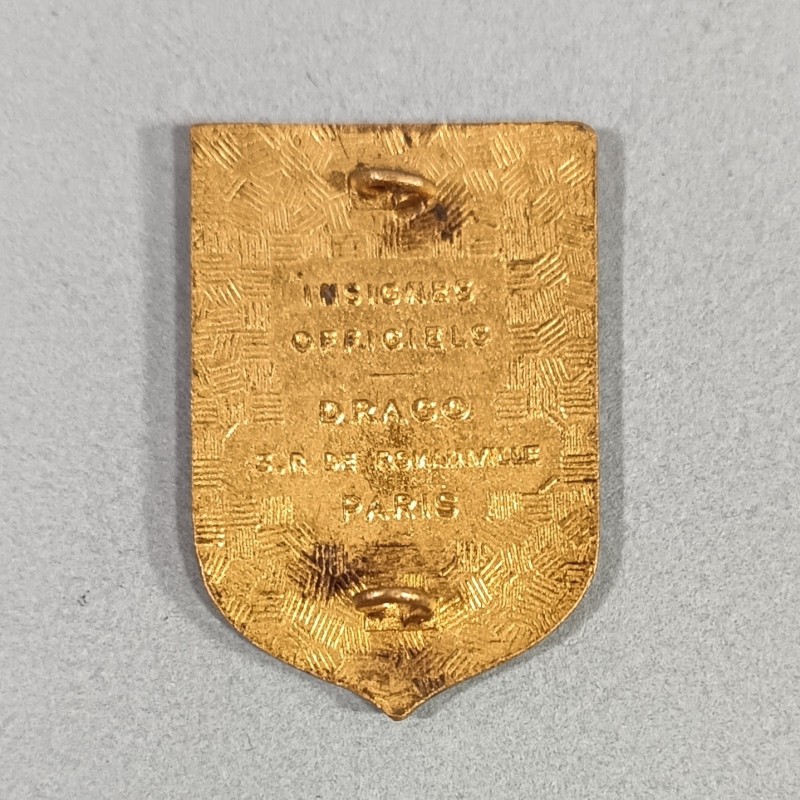 INSIGNE MILITAIRE 162 ème CRS CARCASSONNE COMPAGNIE REPUBLICAINE DE SECURITE FABRICATION DRAGO RUE DE ROMAINVILLE