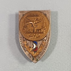 INSIGNE MILITAIRE DIVISION DE CONSTANTINE MAROC FABRICATION DRAGO PARIS NICE RUE BERANGER