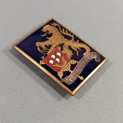 INSIGNE MILITAIRE GROUPEMENT D'INFANTERIE N° 1 FABRICATION DRAGO PARIS RUE BERANGER 1947 - 1948