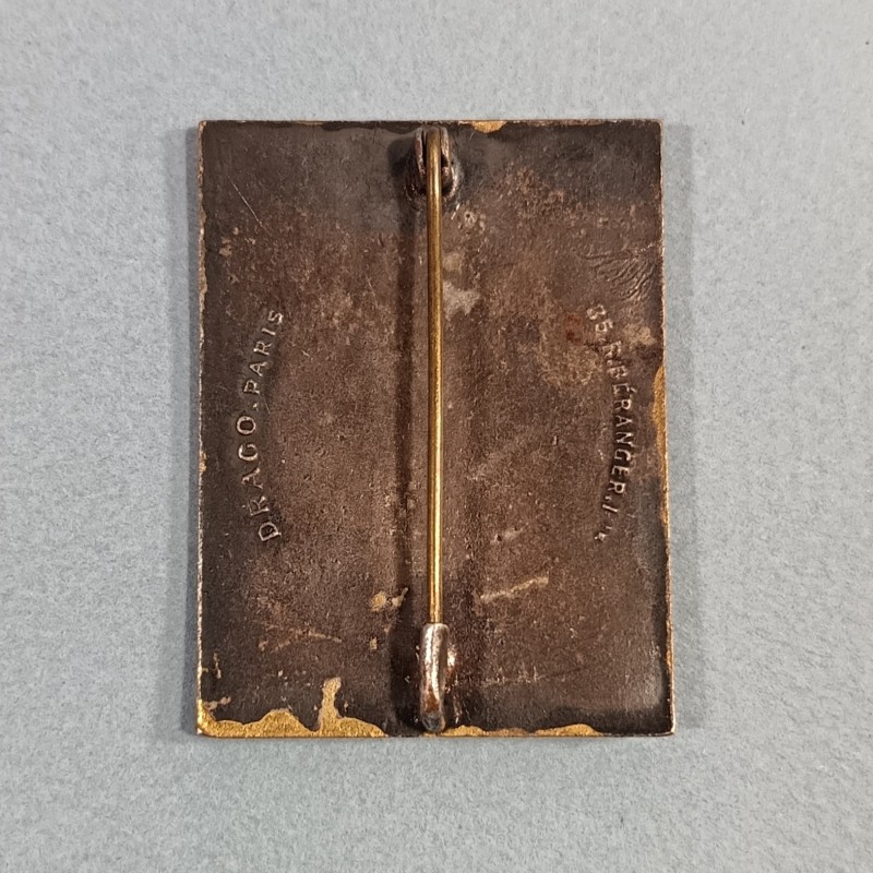 INSIGNE MILITAIRE GROUPEMENT D'INFANTERIE N° 1 FABRICATION DRAGO PARIS RUE BERANGER 1947 - 1948
