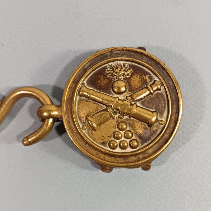 BOUCLES DE CEINTURON TROUPE ARTILLERIE OU ARTILLEUR MONTE MODELE POUR SABRE DE CANONNIER 1829 ET ARTILLERIE 1822-60