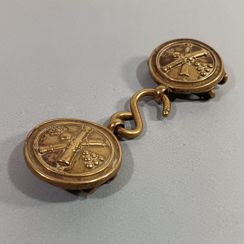 BOUCLES DE CEINTURON TROUPE ARTILLERIE OU ARTILLEUR MONTE MODELE POUR SABRE DE CANONNIER 1829 ET ARTILLERIE 1822-60