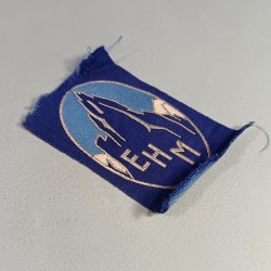 INSIGNE TISSU POUR LES OFFICIER FORMATEURS DE L' EHM ECOLE DE HAUTE MONTAGNE FABRICATION ANCIENNE