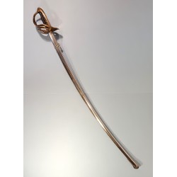 SABRE MODELE 1822 1882 FANTAISIE POUR OFFICIERS DE CAVALERIE OU ARTILLERIE MONTEE GARDE DITE DE NANCY LAME COURBE