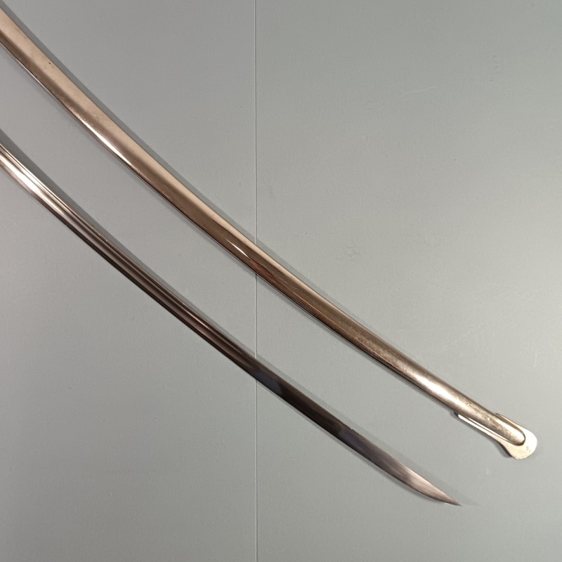 SABRE MODELE 1822 1882 FANTAISIE POUR OFFICIERS DE CAVALERIE OU ARTILLERIE MONTEE GARDE DITE DE NANCY LAME COURBE