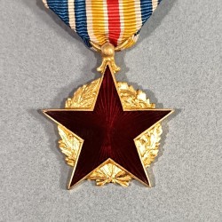 FRANCE MEDAILLE DES BLESSES GUERRE 1914-1918 1939-1945 MODELE SECOND TYPE FABRICATION ANCIENNE