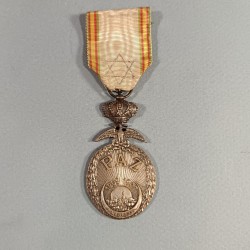 ESPAGNE MAROC MEDAILLE DE LA PAZ 1909 1927 LA PAIX AU MAROC GUERRE DU RIF MARRUECOS MINIATURE MEDAL