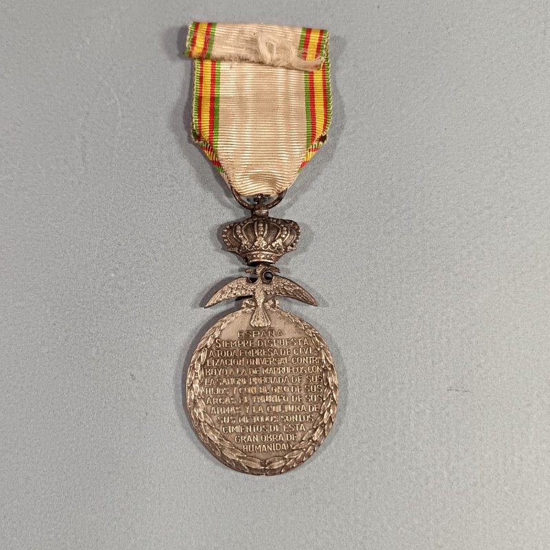 ESPAGNE MAROC MEDAILLE DE LA PAZ 1909 1927 LA PAIX AU MAROC GUERRE DU RIF MARRUECOS MINIATURE MEDAL