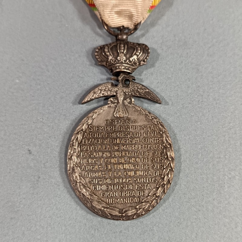 ESPAGNE MAROC MEDAILLE DE LA PAZ 1909 1927 LA PAIX AU MAROC GUERRE DU RIF MARRUECOS MINIATURE MEDAL