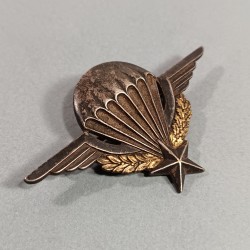 INSIGNE MILITAIRE BREVET PARACHUTISTE NUMEROTE 28290 BREVETE EN 1948 FABRICATION DRAGO ROMAINVILLE