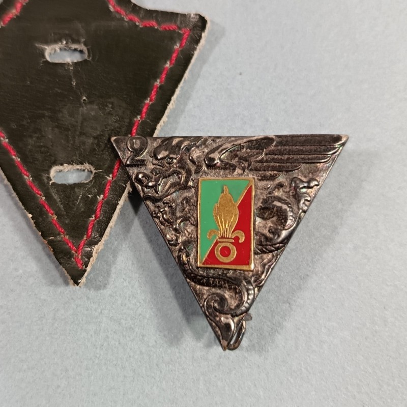 INSIGNE MILITAIRE 2 ème BEP REP PARACHUTISTE LEGION ETRANGERE PARA FABRICATION DRAGO PARIS G1948 VERT CLAIR