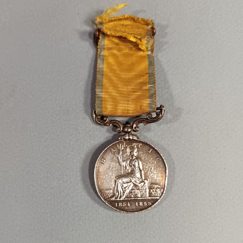 MEDAILLE DE L'EXPEDITION DE LA BALTIQUE MEDAILLE EN ARGENT FABRICATION ANGLAISE DISTRIBUEE AUX FRANCAIS 1854 1855 SECOND EMPIRE