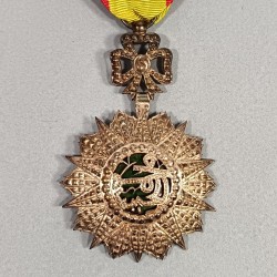 TUNISIE MEDAILLE DE CHEVALIER DE L'ORDRE TUNISIEN DU NICHAN IFTIKHAR MUHAMMAD EL HABIB 1922-1929