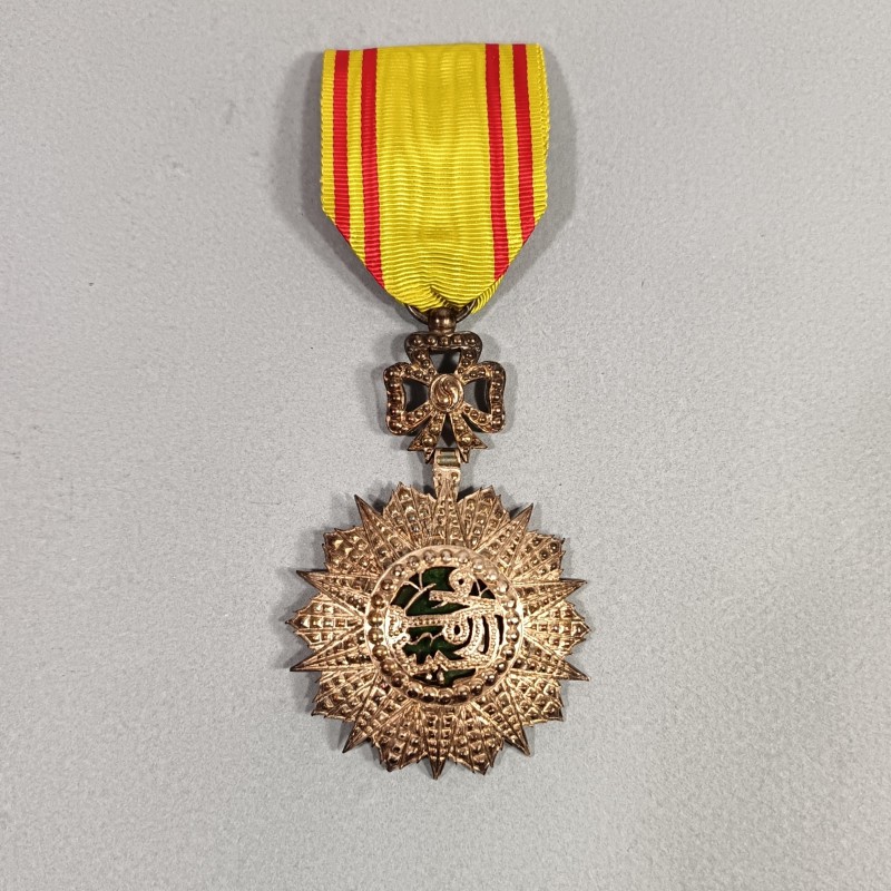 TUNISIE MEDAILLE DE CHEVALIER DE L'ORDRE TUNISIEN DU NICHAN IFTIKHAR MUHAMMAD EL HABIB 1922-1929