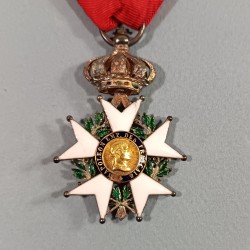 FRANCE MEDAILLE DE CHEVALIER DE L'ORDRE DE LA LEGION D'HONNEUR MODELE SECOND EMPIRE 1852 1870 NAPOLEON III