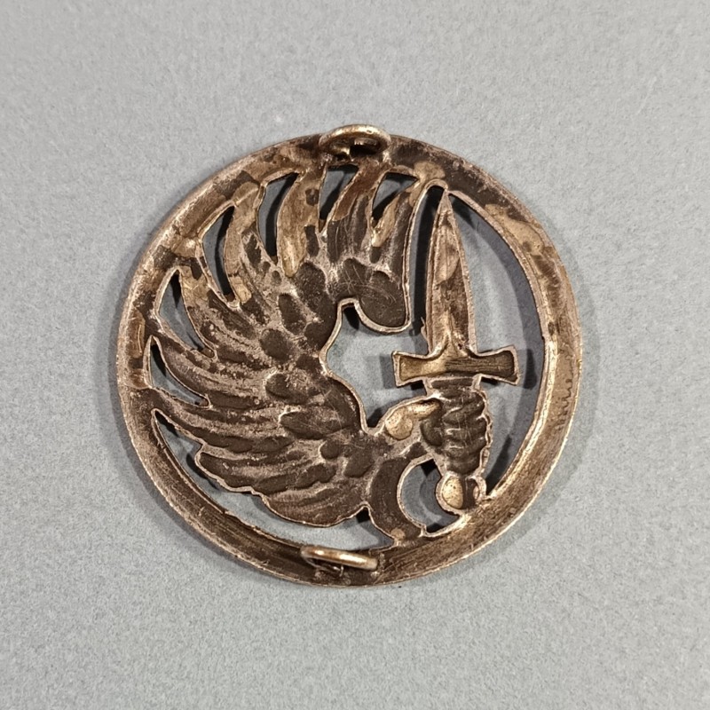 INSIGNE DE BERET PARACHUTISTE FABRICATION MOURGEON ANNEES 1950 TAP INDOCHINE ALGERIE