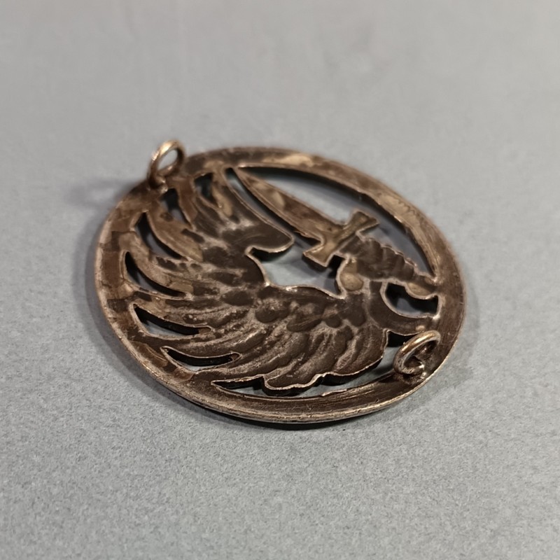 INSIGNE DE BERET PARACHUTISTE FABRICATION MOURGEON ANNEES 1950 TAP INDOCHINE ALGERIE