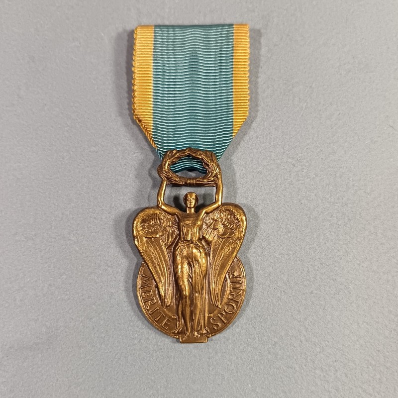 MEDAILLE D'OFFICIER DU MERITE SPORTIF CLASSE BRONZE 1956 - 1963 PREMIER TYPE