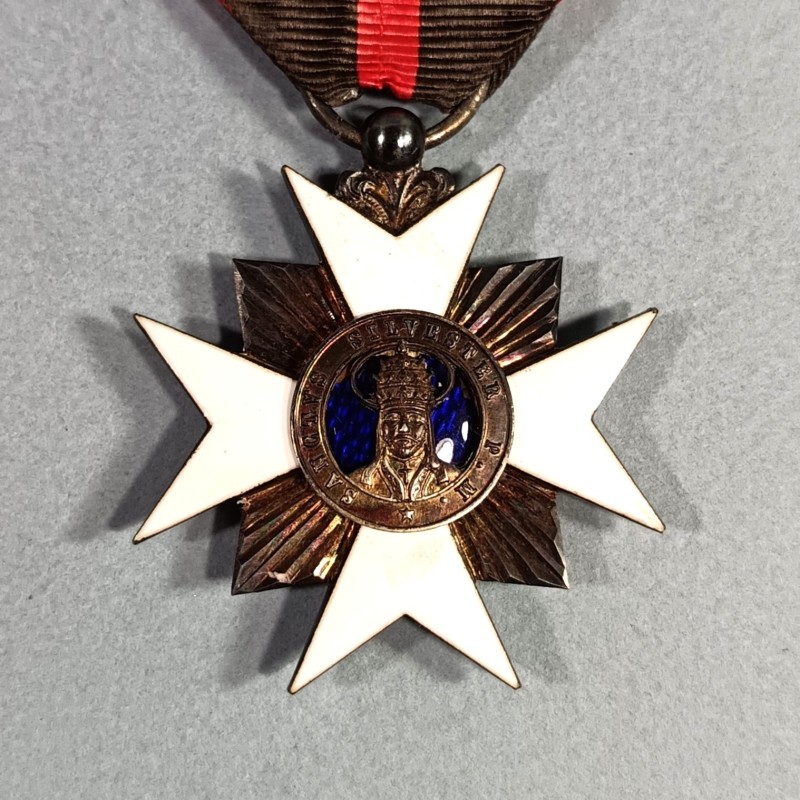 VATICAN MEDAILLE CHEVALIER ORDRE DE ST SYLVESTE SANCTUS SYLVESTER PM 1841 1905