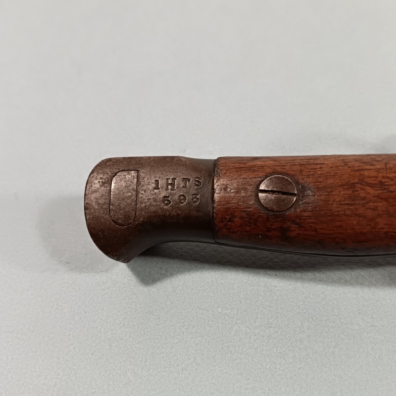 RARE ET SUPERBE "DANS SON JUS" BAIONNETTE ANGLAISE MODELE 1907 AVEC QUILLON SANDERSON NON MODIFIEE NOMBREUX MARQUAGES