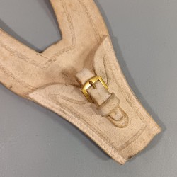 PORTE BAIONNETTE EN BUFFLETERIE BLANCHE GENDARMERIE POUR TENUE DE PARADE 1920 -1931 CHASSEPOT GRAS LEBEL ET BERTHIER