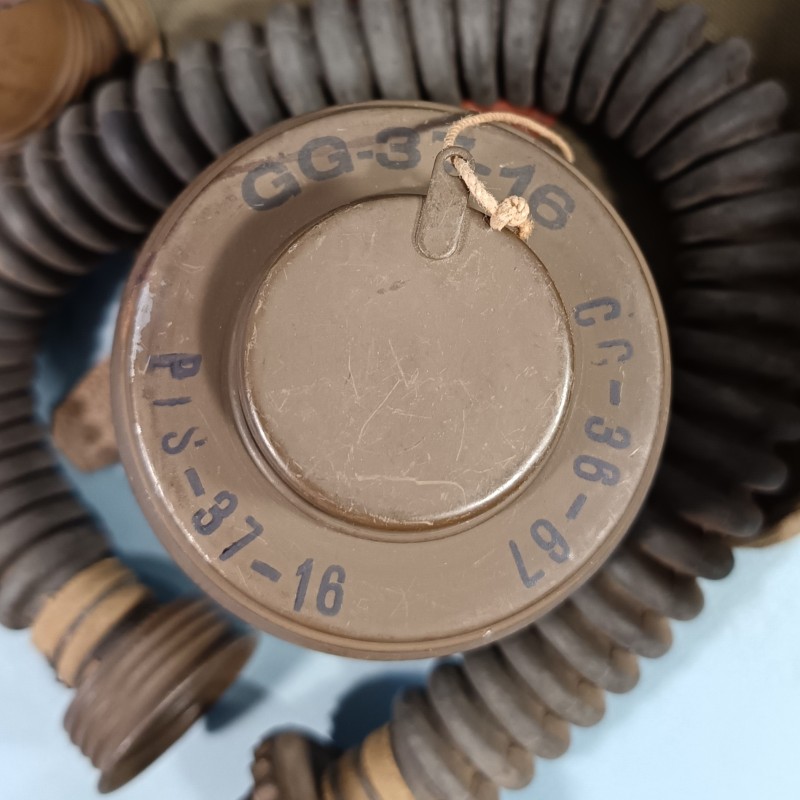 MASQUE A GAZ MILITAIRE FRANÇAIS ANP 31 DATE 1939-40 CAMPAGNE DE FRANCE 1937-1938 FRENCH GAZ MASK WW2