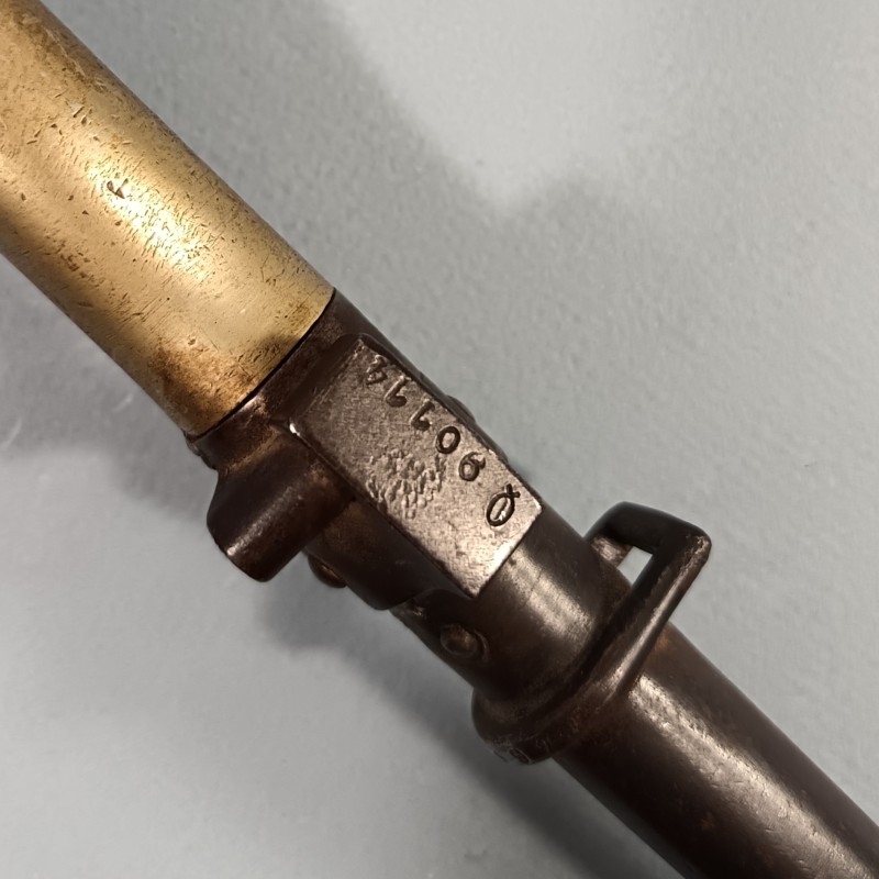 BAIONNETTE LEBEL MODELE 1886 MODIFIEE 1916 SANS QUILLON POIGNEE LAITON "LA ROSALIE" GUERRE 1914 1918 NUMEROS DIFFERENTS