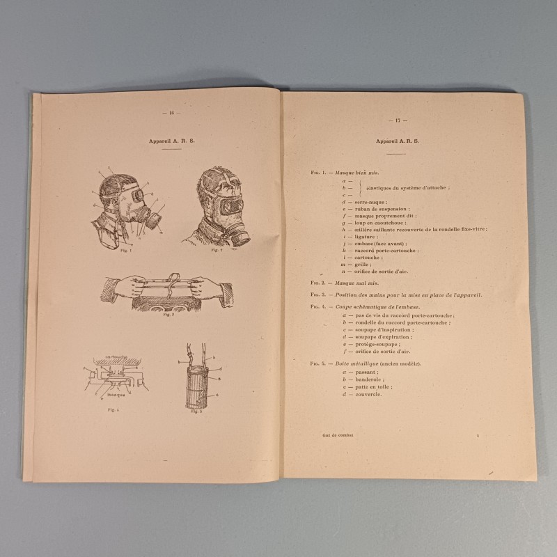 MANUEL D'INSTRUCTION LES GAZ DE COMBAT ECOLE MILITAIRE DE L'INFANTERIE ET DES CHARS DE COMBAT 1928 PAR LE LIEUTENANT G. FORGE