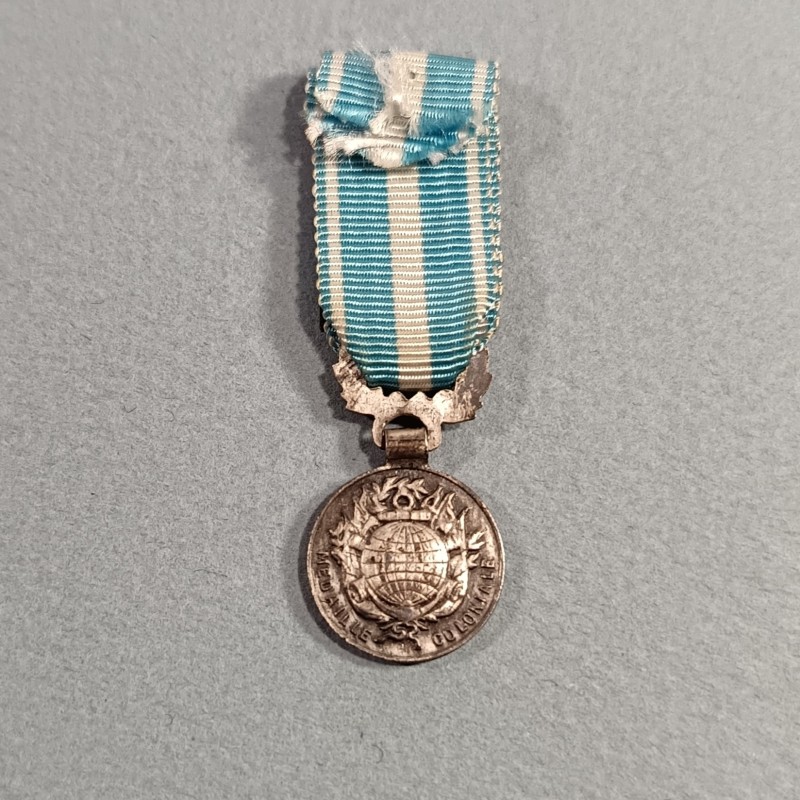 REDUCTION DE LA MEDAILLE COLONIALE AVEC 3 BARRETTES MAROC TUNISIE EXTREME ORIENT