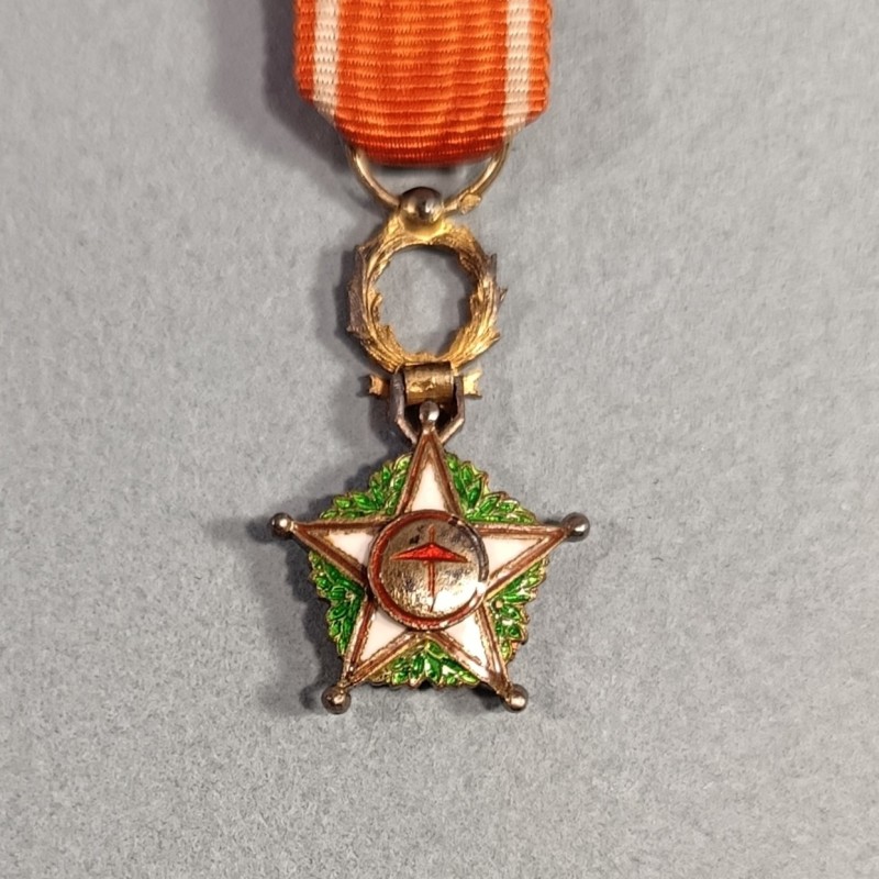 MAROC REDUCTION DE LA MEDAILLE D'OFFICIER DE L'ORDRE DU OUISSAM ALAOUITE WISSAM ORDER OF MOROCCO OFFICER MEDAL