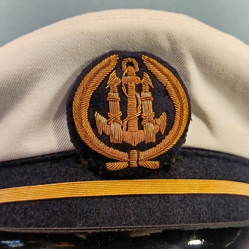 CASQUETTE MARINE DE CONTROLEUR DES DOUANES MARITIMES ANNEES 1980 TAILLE 58