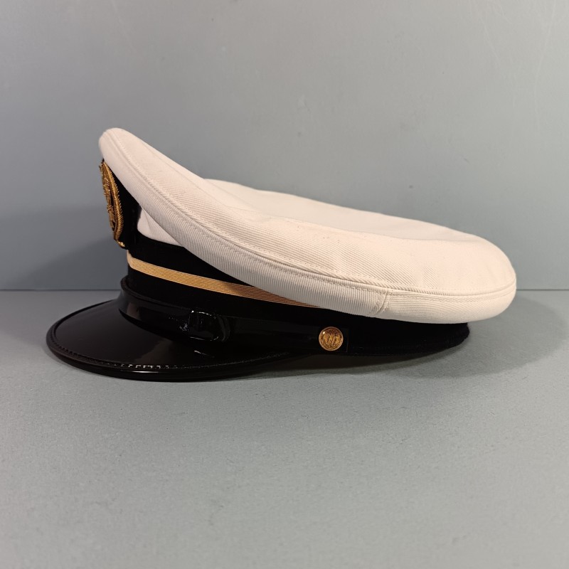 CASQUETTE MARINE DE CONTROLEUR DES DOUANES MARITIMES ANNEES 1980 TAILLE 58