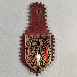 INSIGNE MILITAIRE 15 ème DI DIVISION D'INFANTERIE FABRICATION 1950 DRAGO PARIS ROMMAINVILLE