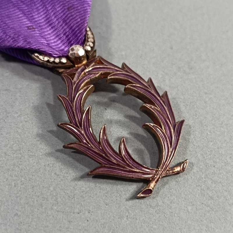 FRANCE MEDAILLE DE CHEVALIER DE L'ORDRE DES PALMES ACADEMIQUES EN ARGENT