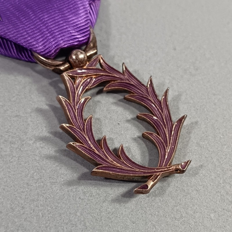 FRANCE MEDAILLE DE CHEVALIER DE L'ORDRE DES PALMES ACADEMIQUES EN ARGENT