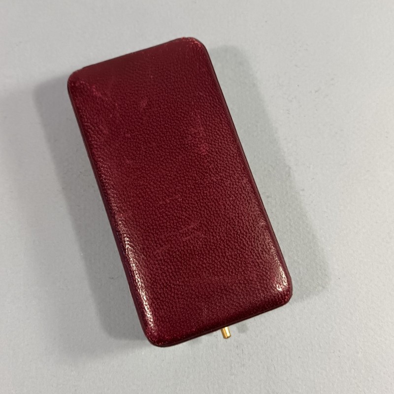 FRANCE MEDAILLE DEMI-TAILLE DE CHEVALIER DE L'ORDRE DE LA LEGION D'HONNEUR 3 ème REPUBLIQUE EN BOITE MODELE LUXE A FILETS