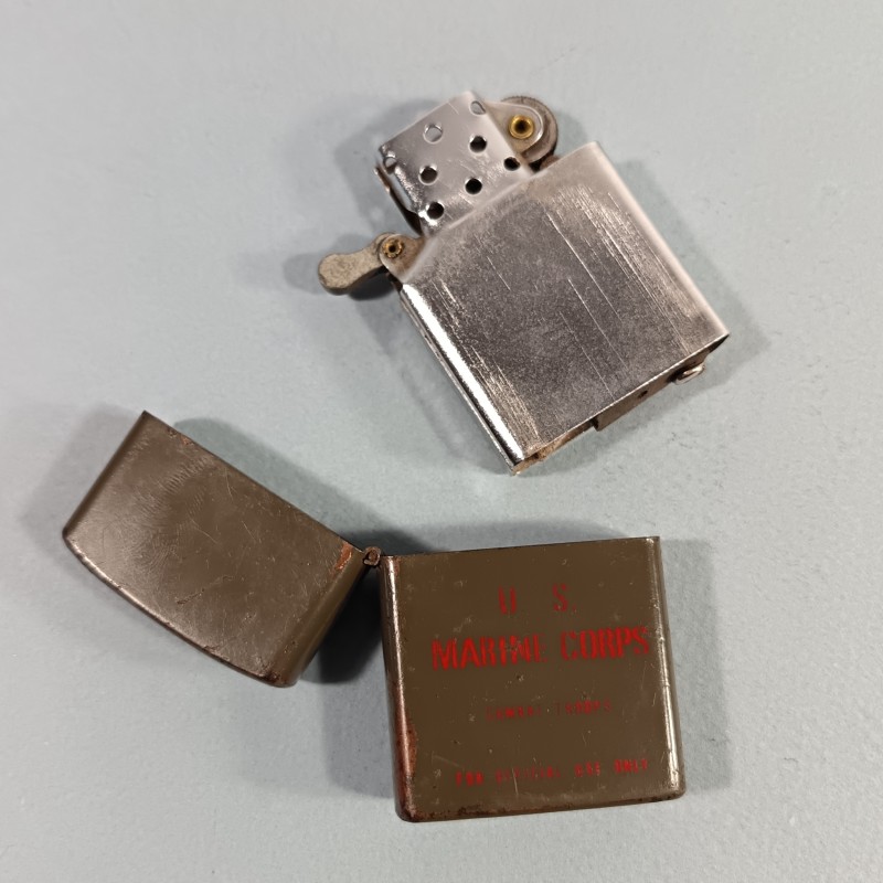 BRIQUET MILITAIRE US MARINE CORPS FABRICATION BETTY STAR KOREA VENDUE EN COREE DANS LES FOYERS DES US MARINS ANNEE 1960-1980
