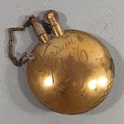 BRIQUET DE POILUS CAMILLE ROUVIERE VERDUN 1916-17 ARTISANAT DE TRANCHEES SOUVENIR GUERRE 1914 - 1918
