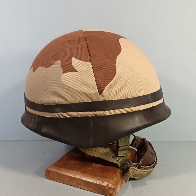 CASQUE F1 CAMOUFLE DAGUET GUERRE DU GOLF 1990 - 1991 COUVRE CASQUE LEGION ETRANGERE DESERT STROM HELMET