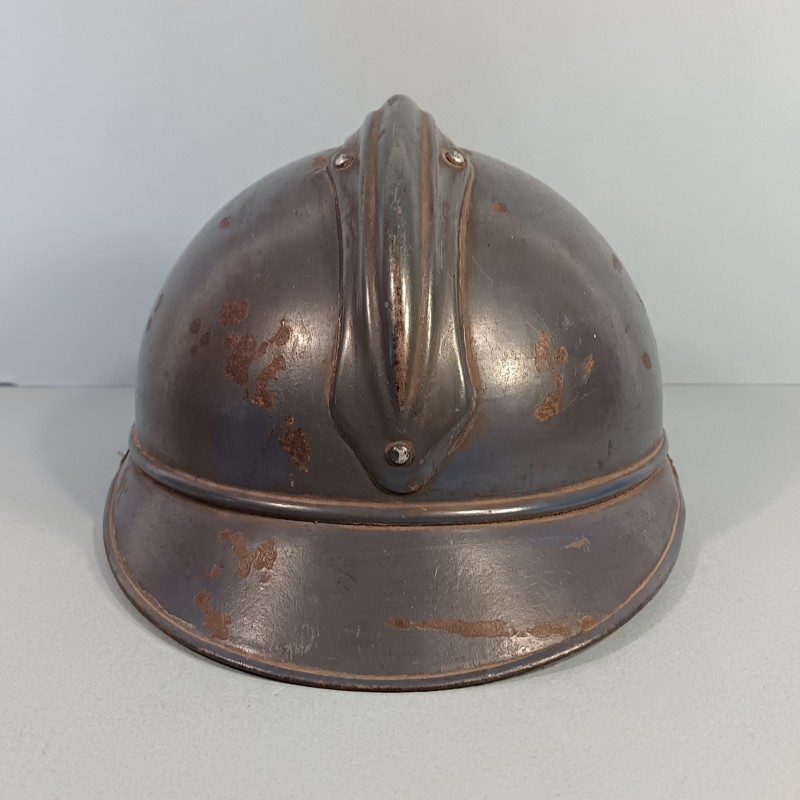 CASQUE ADRIAN MODELE 1915 INFANTERIE CAVALERIE LEGION COMPLET GUERRE 1914-1918 POILUS DE VERDUN INSIGNE GRENADE