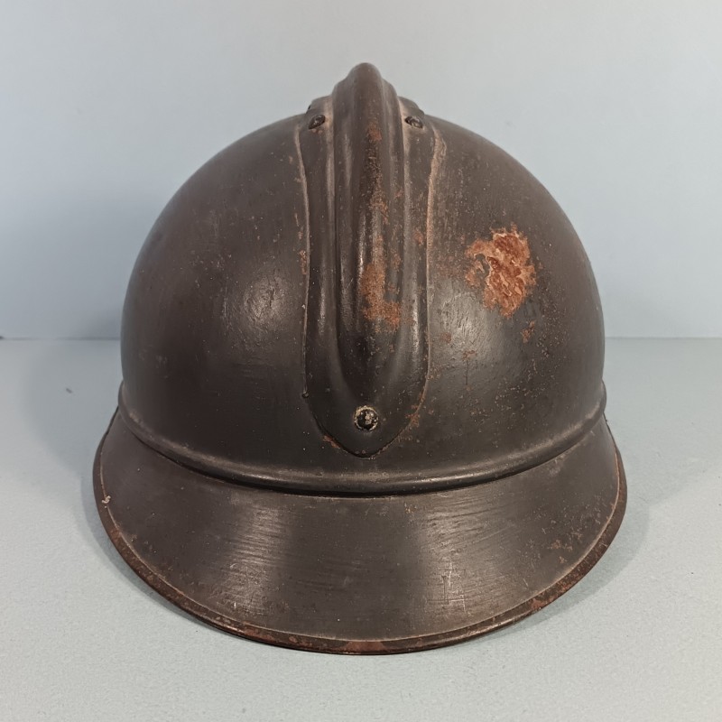 CASQUE ADRIAN MODELE 1915 INFANTERIE CAVALERIE LEGION COMPLET GUERRE 1914-1918 NOMINATIF JUGULAIRE OFFICIER TRESSEE