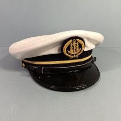 CASQUETTE MARINE DE CONTROLEUR DES DOUANES MARITIMES ANNEES 1980 TAILLE 57