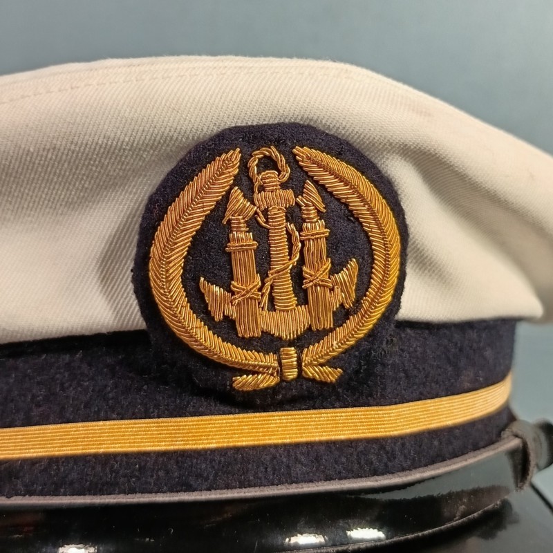 CASQUETTE MARINE DE CONTROLEUR DES DOUANES MARITIMES ANNEES 1980 TAILLE 57